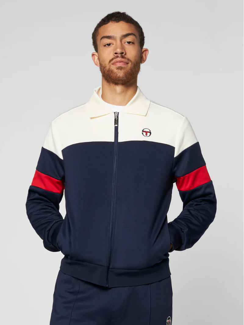 Sergio Tacchini  Tomme Track Top Cream/Blue XXXL ONLY-3